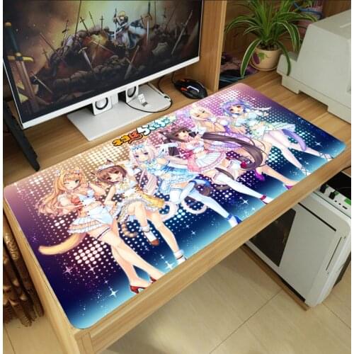 Anime NEKOPARA Chocola Vanilla Cinnamon Maple Large Mouse Pad Laptop PC Gaming Computer Desk Keyboard Mat Thicken Playmat Gift