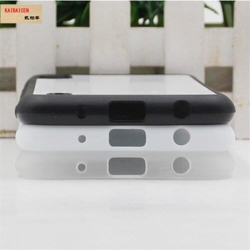 For Sam A10/A10S/A10E Case TPU+PC Rubber soft 2D Sublimation Blank Heat transfer Phone Cover Case