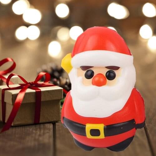Decompression Toy Non-toxic Novelty Santa Claus Decoration Gift food toys for children fiocco nascita