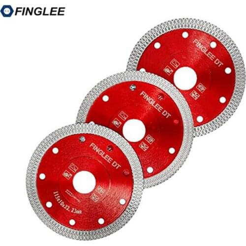 3Pcs 4/4.5/5inch 85mm Wave Flange Style Diamond Saw Blade for Porcelain tile ceramic Dry Cutting Aggressive Disc