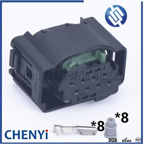 8 PIN 1-1534229-1 ACC Electric Eye Radar Sensor Plug Lane Change Assist Controller Connector For VW A4L A5 A6L A8 Q7 4F0972708