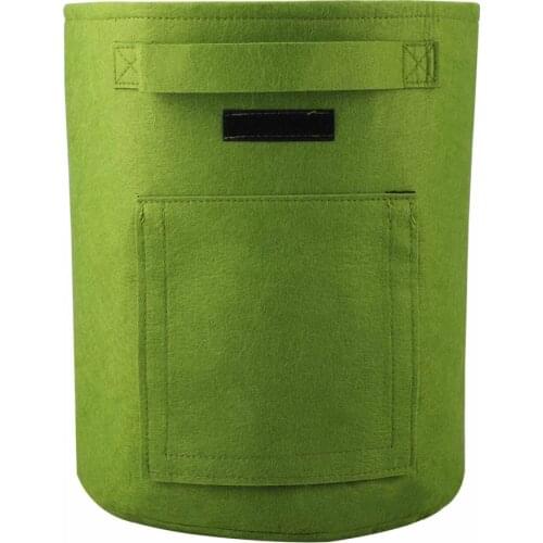 Flower Pot Garden Tools Potato Planting Bag Non-woven Black Double Door 10 Gallons Indoor And Outdoor Environmental DIY Grow