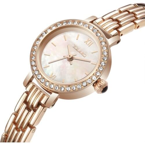 Jessingshow Luxury Women Green Dial Watches For Women Fashion Simple Rose Gold Quartz Clock Metal Ladies Wrist Watch Lover Gift