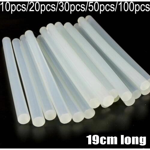 11mm 7mm glue sticks hot melt adhesive set 19mm long rods for glue gun 10pcs 20pcs 30pcs 50pcs 100pcs per bundle Biaowang