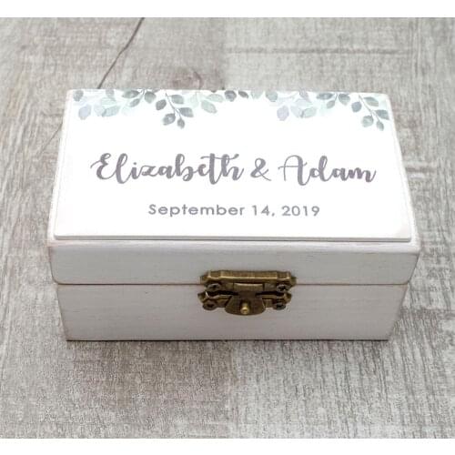 Custom Wedding Ring Box,Leaves Ring Box, Engagement Ring Box,Ring Bearer Box, Ring Box Holder