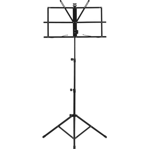 Lightweight Sheet Music Metal Stand Holder Folding Foldable with Waterproof Carry Bag