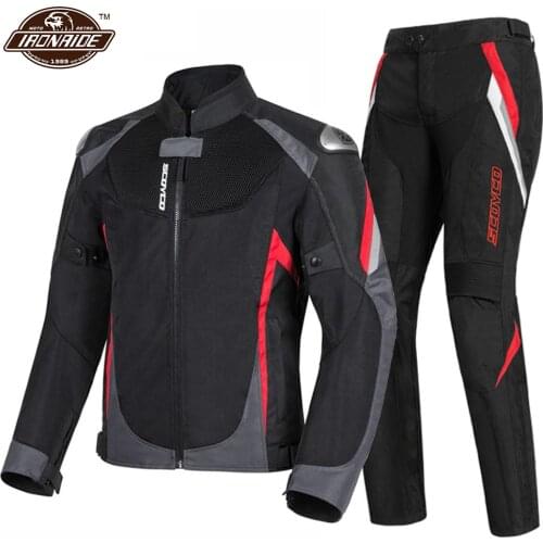 SCOYCO Summer Motorcycle Jacket Men Motocross Moto Jacket Breathable Motorcycle Racing Suit With CE Protection M-4XL