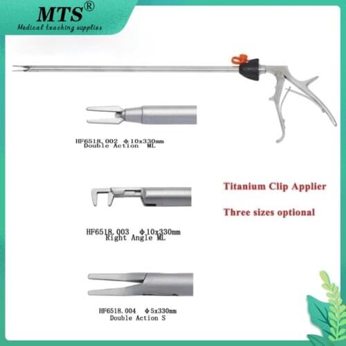 MTC Reusable Laparoscopic Instruments Titanium Clip Applier With Double Action Laparoscopic surgery