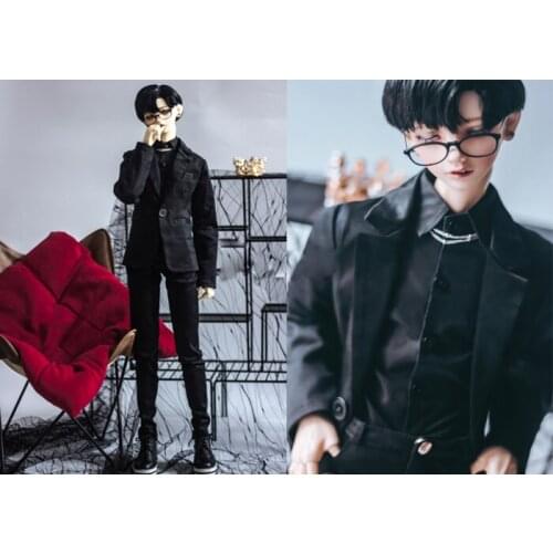 D01-P552 Doll handmade clothes 1/4 1/3 uncle MSD SSDF SD doll Accessories black color male suit elite type