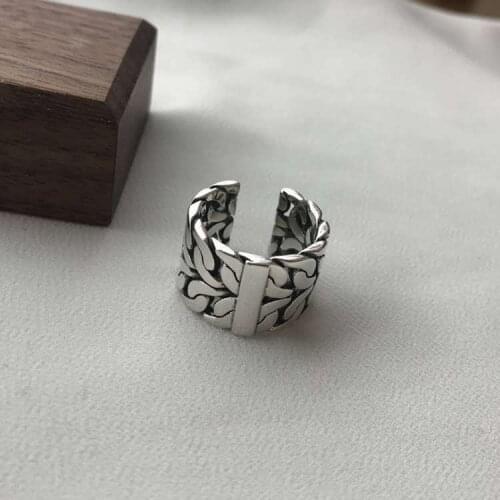 New Hot Sale Exaggerated Adjustable Size Big Lines Rings For Women Men Girl Party Gifts Minimalist Jewelry 2021