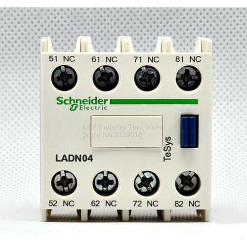 New Original Schneider Electric LADN04C Auxiliary Contact Block LA-DN04C 4NC For D Series Contactor