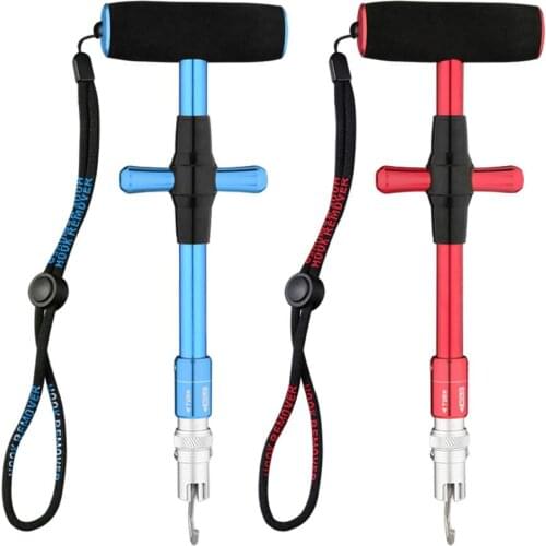 Portable T-shaped Hook Remover Fishing Squeeze-out Tool Open And Close Aluminum Alloy Outdoor Fishing Portable Accessories