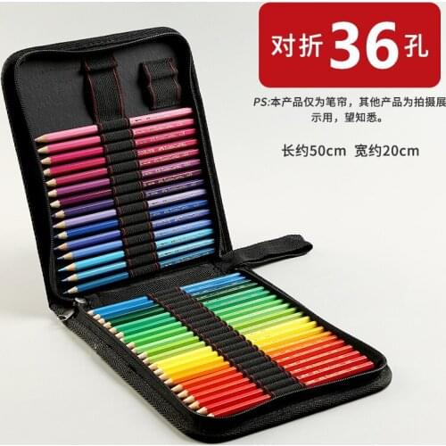 36/48/72 hole sketch pencil case Folding Canvas Brush Pen Folding Canvas Pen Curtain