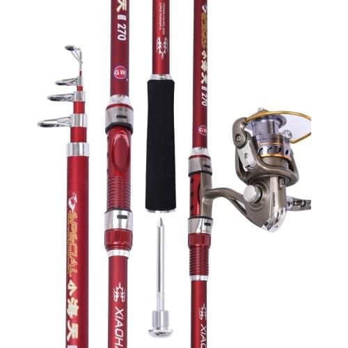 Carbon Fiber Super Hard Fishing Set Sea Fishing Pole 2.4m Throwing Casting Pole Rock Rod Ultra Light Power Hand Rod 2.1-3.6m
