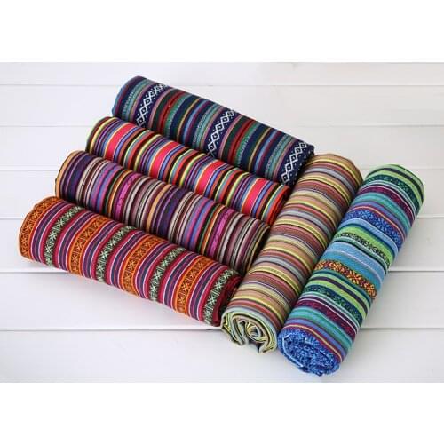 Zakka meter fabric100X145CM polyester/cotton fabric ethnic decorative fabrics for sofa cover cushion cloths curtains