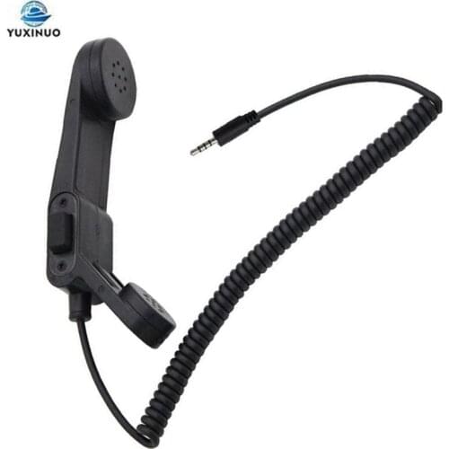 Military Handheld Telephone PTT Shoulder Mic Speaker Microphone for 1 Pin 3.5mm Jack HuaWei Xiaomi Samsung Cell Mobile Phone