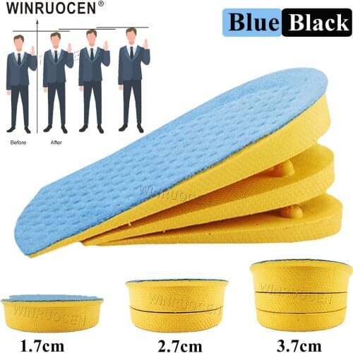 WINRUOCEN EVA Invisible Heighten Heel Insert Unisex 3.7cm Height Increase Insoles Massaging Feet Care Invisible Height Shoes Pad