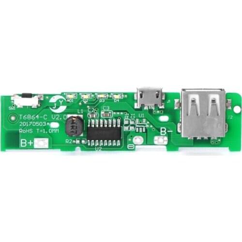 USB 5V 2A Mobile Phone Power Bank Charger PCB Board Module For 18650 Battery