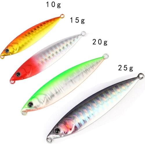 1pcs Long Casting Fishing Lure Sink Jigging Bait Artificial Metal Jigs 10g/15g/20g25g Lures Without Hook Fishing Accessories