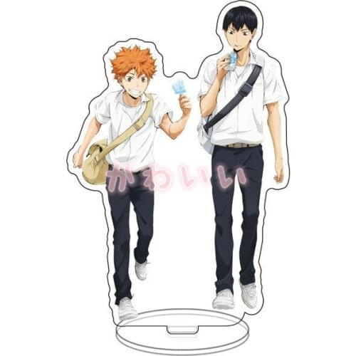 15cm Love Thank You Haikyuu Hinata Kageyama Tsukishima Sugawara Family Acrylic Stand Figure Model Plate Holder Topper