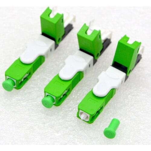 200PCS FTTH ESC250D SC/UPC/APC Single Mode Fiber Optic Quick Connector Embedded Optic Fast Connector Free Shipping To Brazil