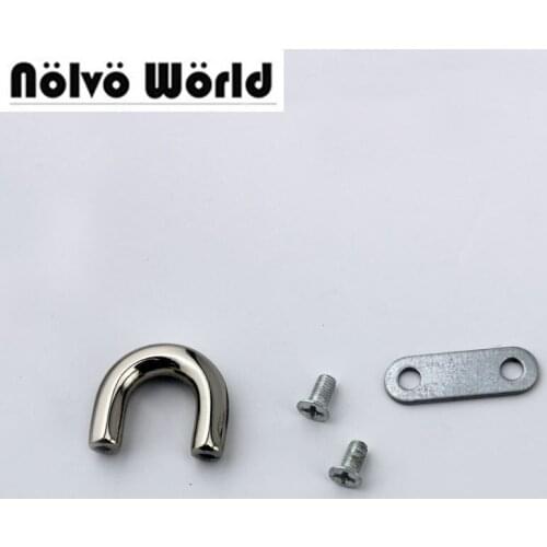 30pcs 4 colors inner 1cm u ring,bags hanger rings,DIY bridge ring crafts