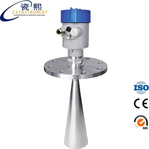 Non contact radar level transmitter 30meters Measuring range 4-20mA Output 4-20mA Level transmitter