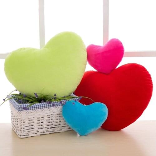 20cm Heart Shape Decorative Throw Pillow PP Cotton Soft Creative Doll Lover Gift