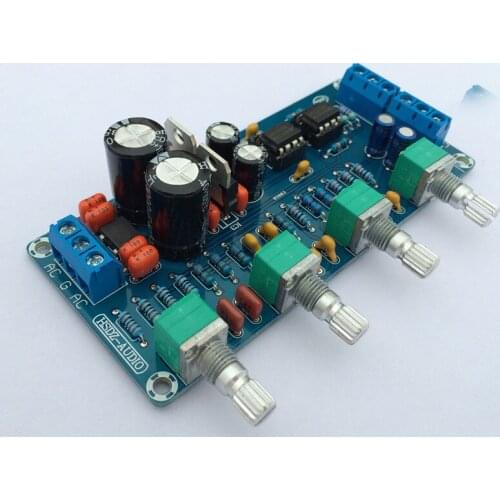Dual AC 9V-18V NE5532 fever Preamplifier board Tone board