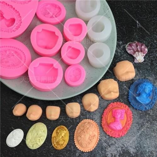 Face shape Polymer Clay Resin 3D Chocolate Silicone Mold For Cake Decorating Tools