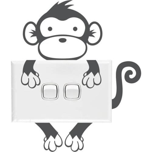Hot monkey Decal Removable Vinyl Mural Poster For Home Decor Living Room Bedroom Vinyl Decals