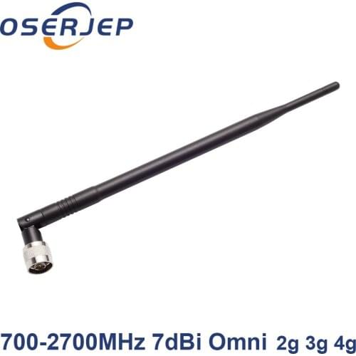N-Male Connector 700~2700MHz Whip Antenna omni directional antenna for CDMA & GSM & DCS & AWS & WCDMA & LTE Signal Booster