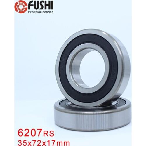 6207RS Bearing ABEC-3 (1 PCS) 35x72x17 mm Deep Groove 6207-2RS Ball Bearings 6207RZ 180207 RZ RS 6207 2RS EMQ Quality