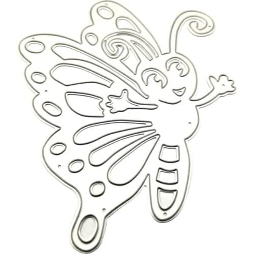 Greeting Cartoon Butterfly Carbon Steel Cutting Dies DIY Scrapbooking Photo Album Embossing Paper Cards Making Stencil