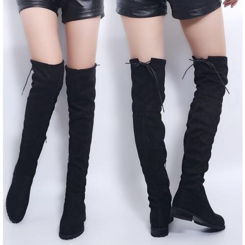 Sexy Over The Knee Boots Women Female Women Shoes Suede Long Women Boots Winter Fashion Thigh High Boots Winter Shoes Plus Size6