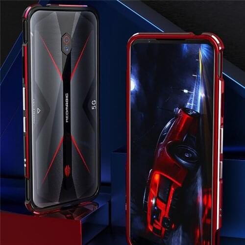 Ultra-thin Aluminum Metal Phone Protective Case Shockproof Anti-fall Phone Shell Back Cover for Nubia Red Magic 5G Phone