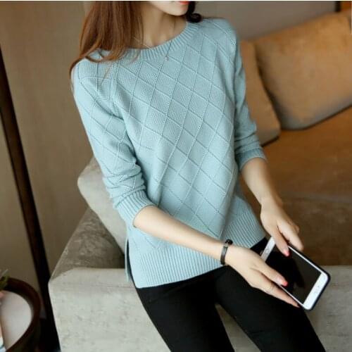Warm Autumn Winter Women Sweater Fashion casual Knitted ladies Tops Long Sleeve Female Pullovers Sweater pull femme