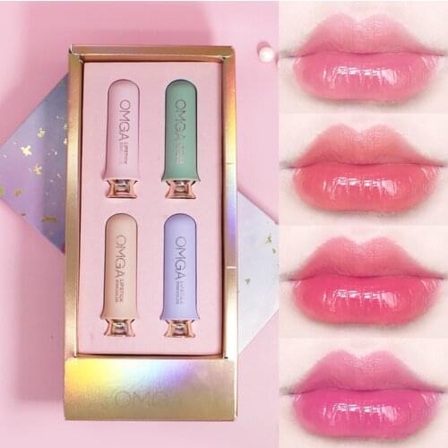 Macaron Jelly Lipstick Set Lasting Moisturizing Matte And Not Easy To Fade Lipstick Color Changing Lip Balm Makeup Sets TSLM1