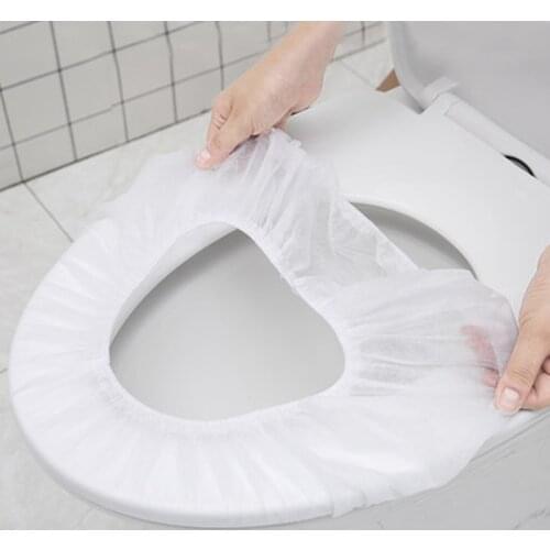 10pcs Travel Disposable Toilet Seat Covers Environmental Toilet Paper Pad Travel/Camping Bathroom Accessories Set Closestool Mat