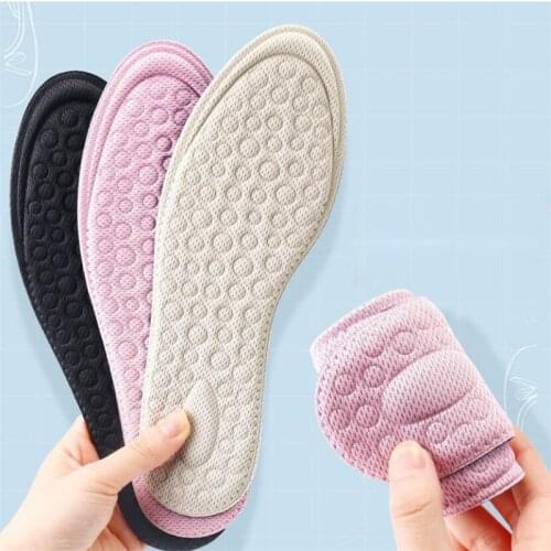 2Pc EVA Memory Foam Breathable Massage Insoles for Women Shoes Inner Sole Shoe Insert Lift Heel Comfort Heightening Insoles