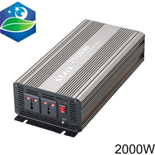 2000W pure sine wave solar power inverter DC 12V 24V to AC 110V 220V digital