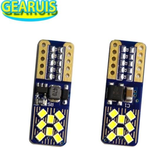 100X W5W canbus no error 16 SMD 2016 LED 3.36W non polar T10 168 LED Car License Plate Light Lamp Parking Lights super white 12V