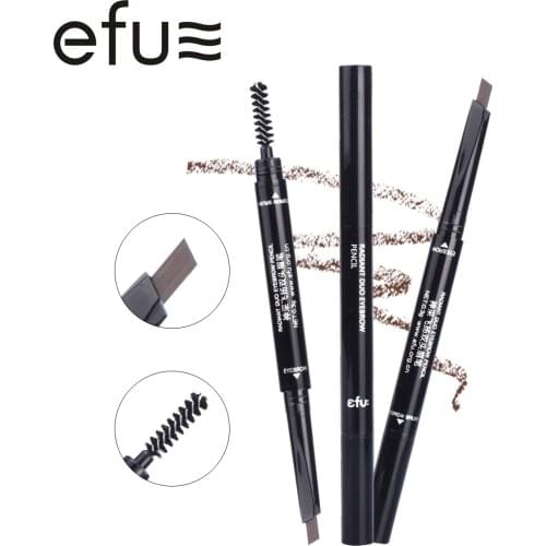 5 Colors 24 Hours Long-lasting Double-headed Eyebrow Pencil 0.3g Eyes Makeup Brand EFU #7561-7565