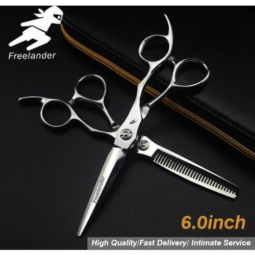 6.0\sale Silver Japanese Hair Scissors Cheap Hairdressing Scissors Shears Hairdresser Shaver Haircut Scissors Model Number Teeth