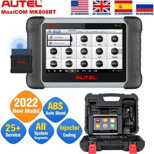Autel MaxiCom MK808BT MaxiSys Automotive Diagnostic OBD2 Code Scanner Tool MX808