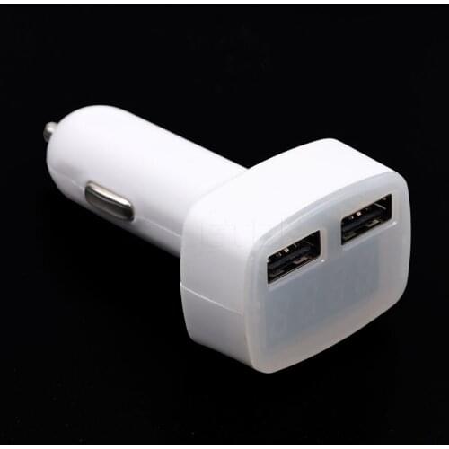 HO Dual USB Port Car Charger USB Charger Adapter Universal Charger with Voltage Temperature Digital LED Display Charger kebidu