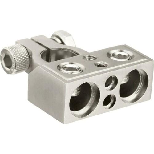 Car Battery Terminal Clamp Post 1/0 2 4 8 GA AWG Gauge Positive Negative Port