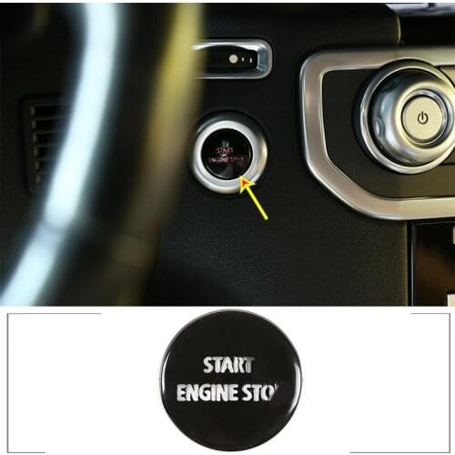 Car Starter Trim For Land Rover Discovery 4 LR4 Range Rover Sport RRS Car Engine Start Stop Button Cover Sticker Car Decoration