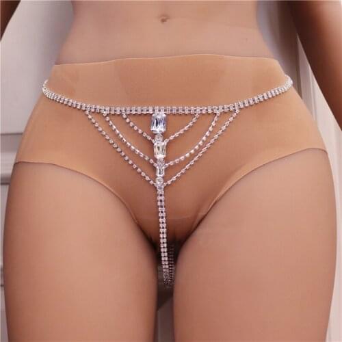 Shiny Rhinestone waist chain belt belt jewelry womens sexy underwear waist chain belt womens pants accessories jewelry