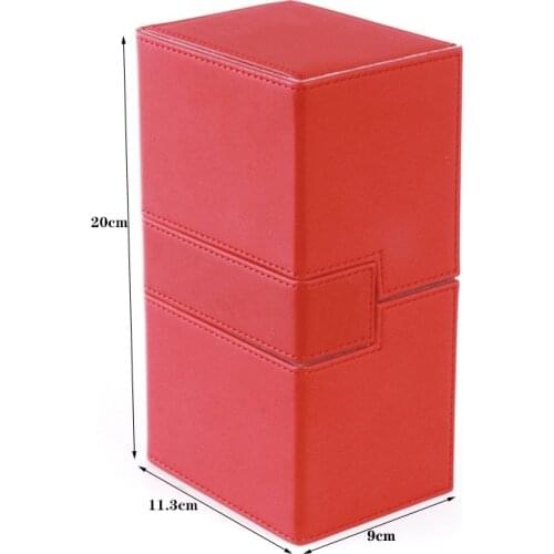 Large Size Red Card Case Deck Box Red Storage Box For Board Game Cards MTG/TCG/PKM/PTCG/YGO Yugioh Can Hold 200+ Cards